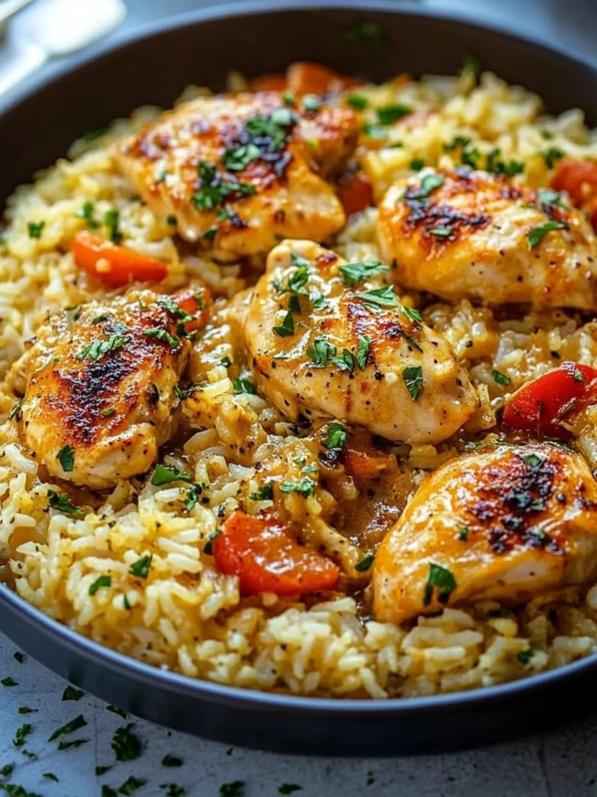 Smothered Chicken and Rice 🍗🍚