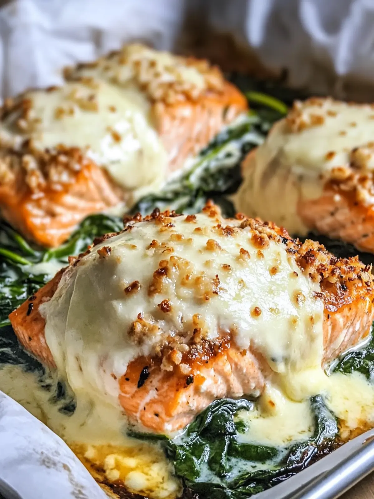 Irresistible Baked Salmon with Spinach and Mozzarella Magic 2 Irresistible Baked Salmon with Spinach and Mozzarella Bliss