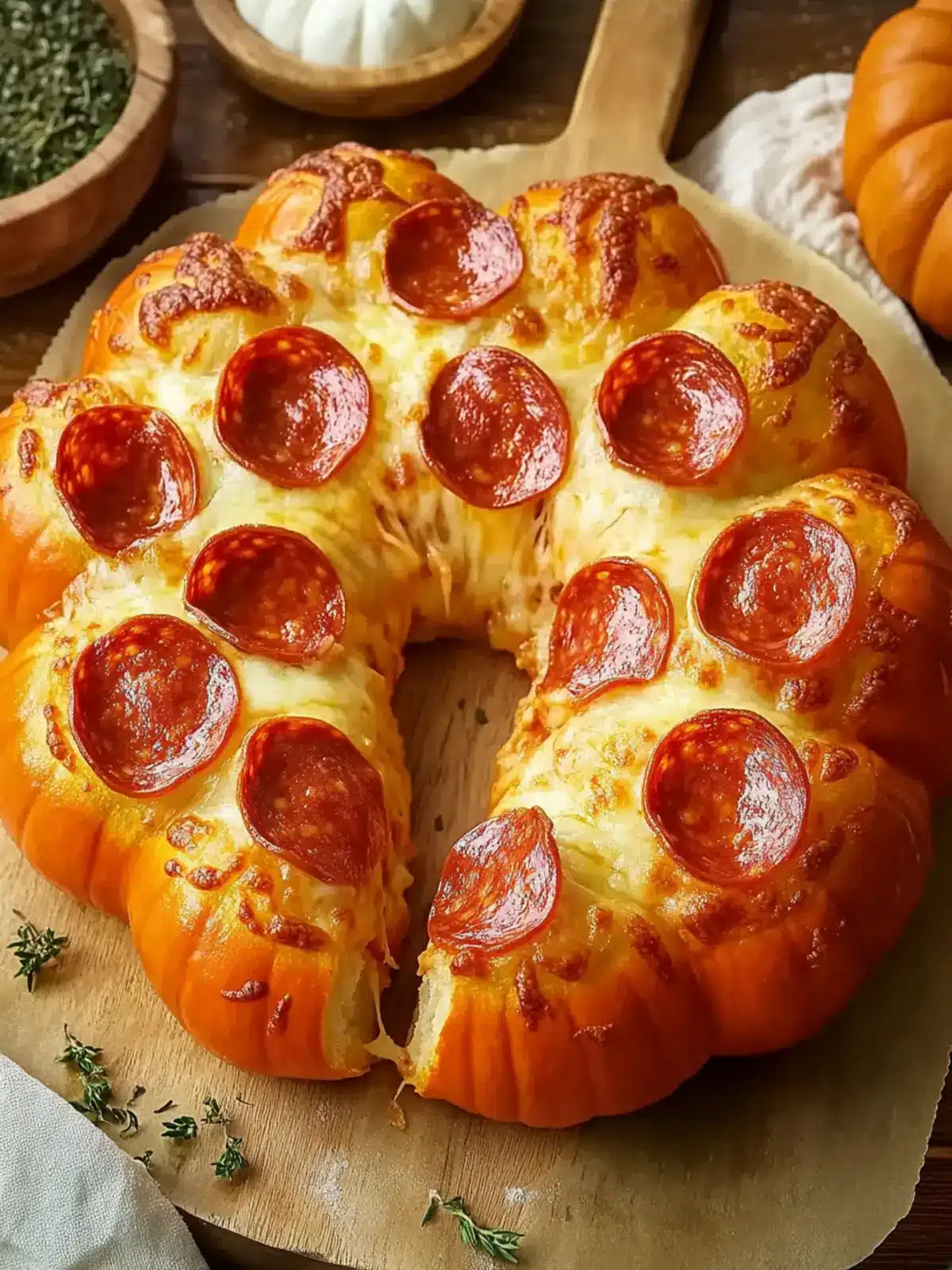 Delicious Pepperoni Pizza Pumpkins for Your Cozy Fall Gatherings 5 Pepperoni Pizza Pumpkins