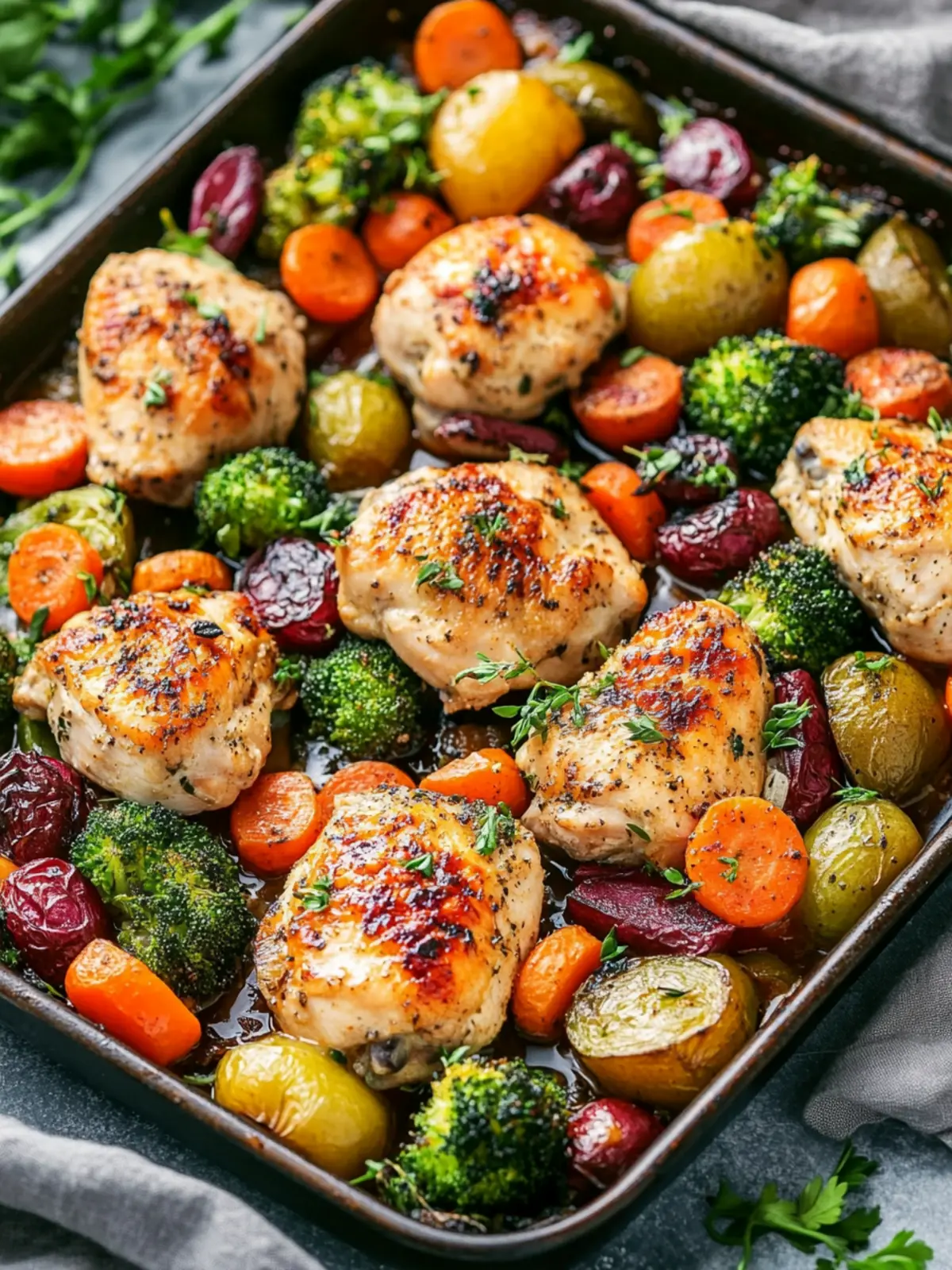 One Pan Chicken and Vegetables Recipe