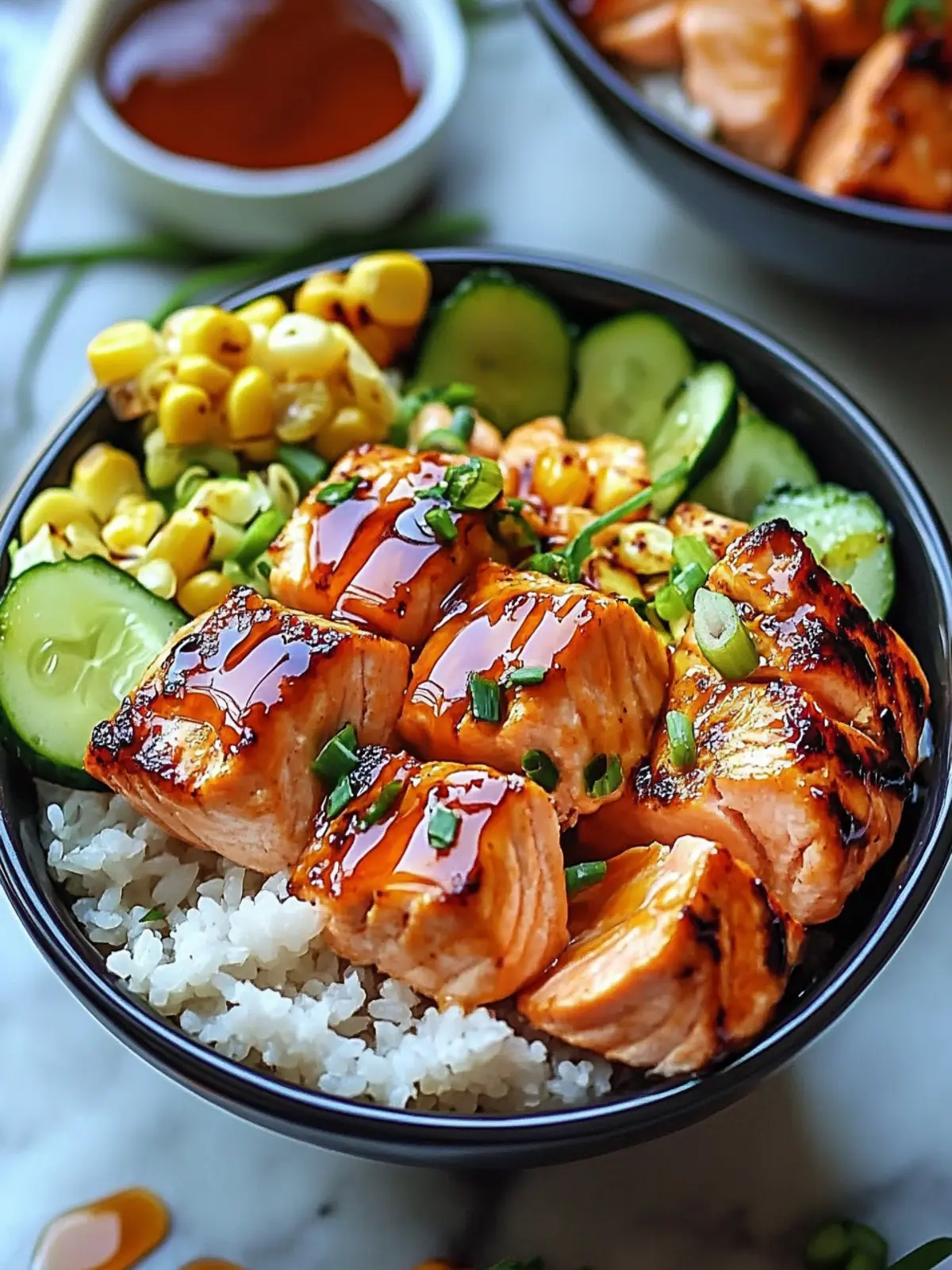 Savor Sriracha Honey Salmon Bowls for a Quick Flavor Boost 3 Sriracha Honey Salmon Bowls