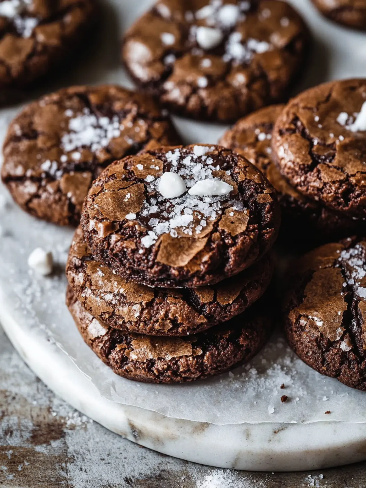 Irresistible Salted Brownie Cookies for Chocolate Lovers 4 Salted Brownie Cookies