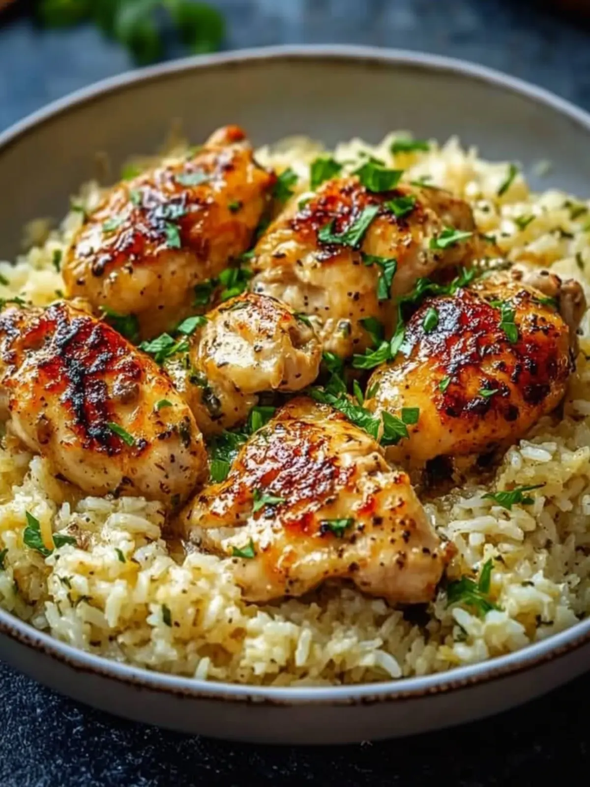 Smothered Chicken and Rice 🍗🍚