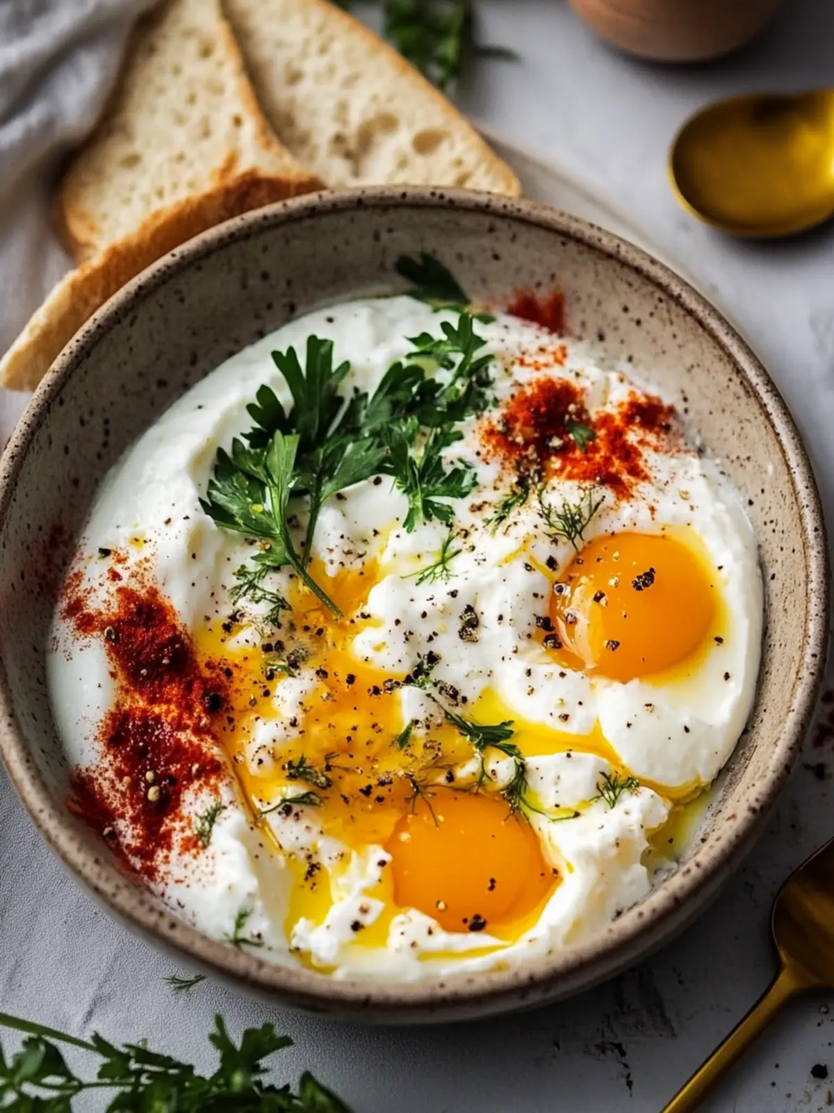 Çılbır: Turkish Eggs with Creamy Yogurt & Spiced Butter Bliss 2 Çılbır: Turkish Eggs with Creamy Yogurt & Butter Sauce