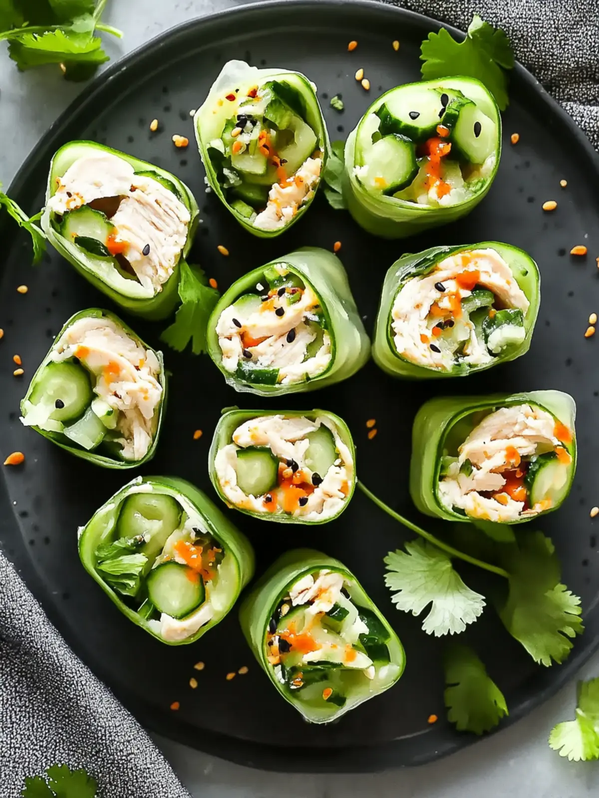Fresh and Zesty Best Chicken Salad Cucumber Roll Ups 5 Best Chicken Salad Cucumber Roll Ups