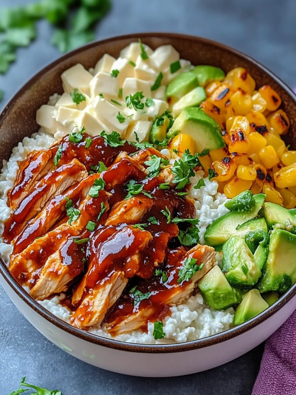 High Protein BBQ Chicken Cottage Cheese Bowl in 15 Minutes 3 High Protein BBQ Chicken Cottage Cheese Bowl