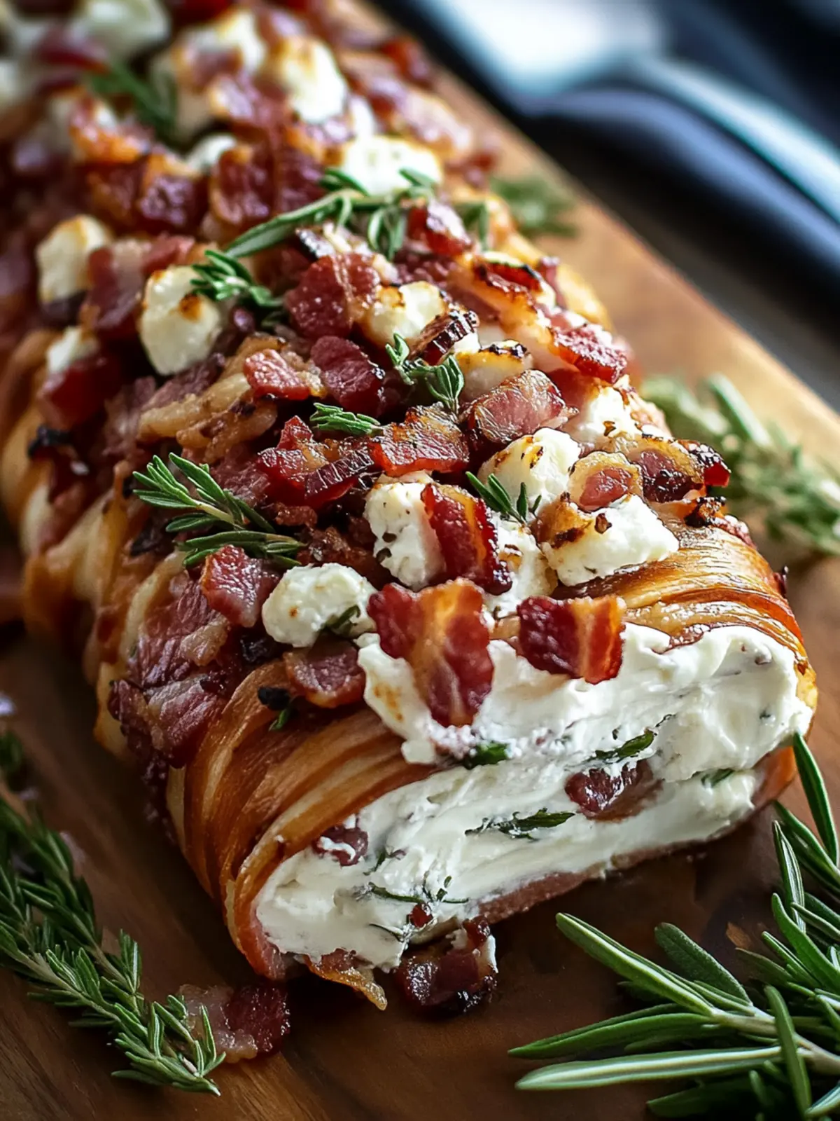 Million Dollar Bacon Goat Cheese Appetizer Log