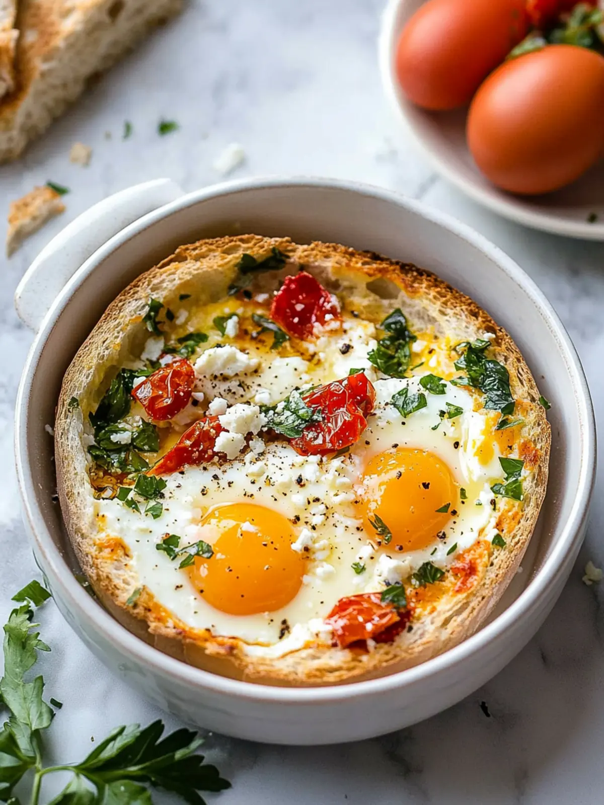 Baked Feta Eggs Recipe – A Flavor-Packed Breakfast Joy 2 Baked Feta Eggs Recipe