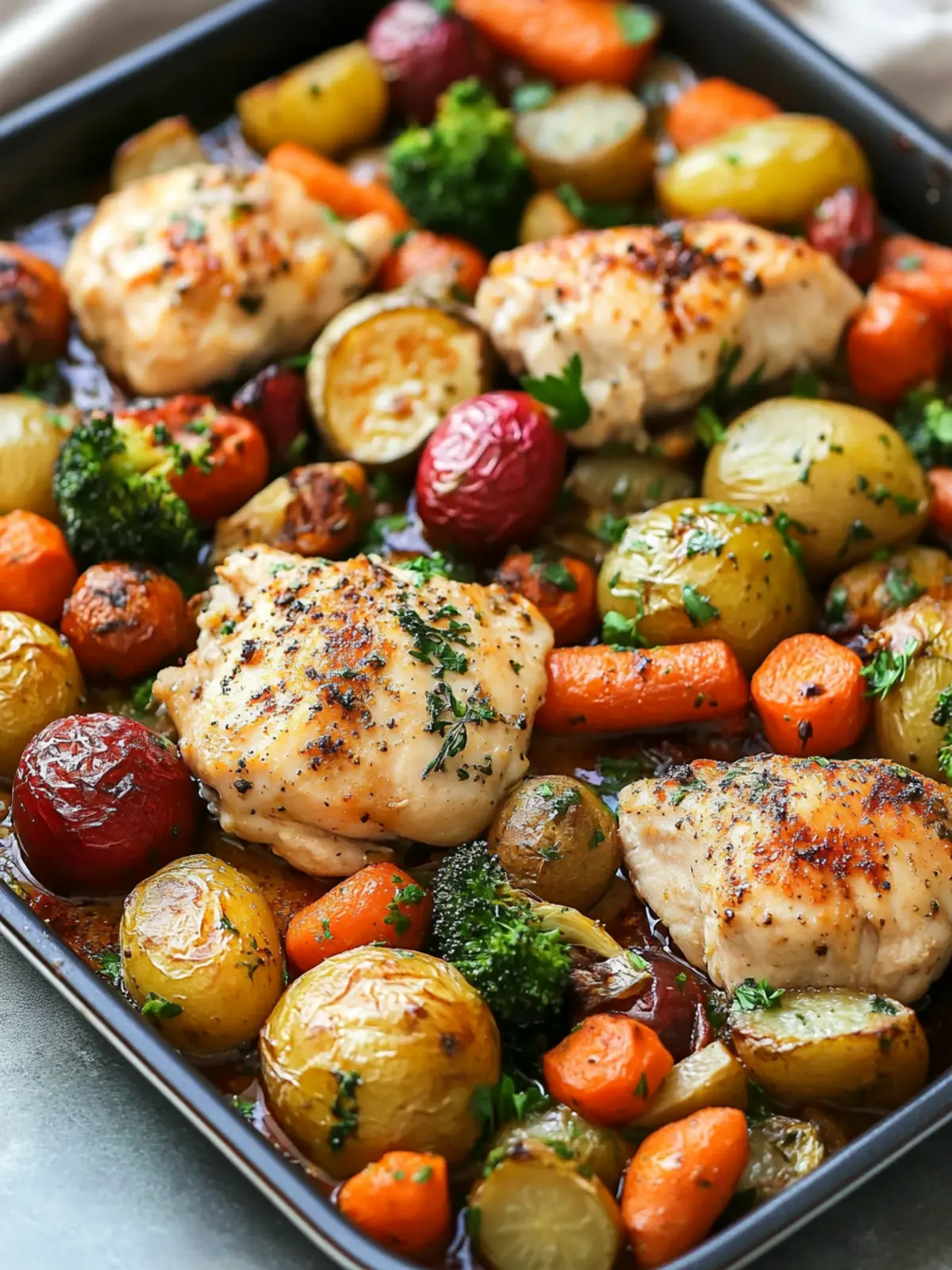 One Pan Chicken and Vegetables Recipe