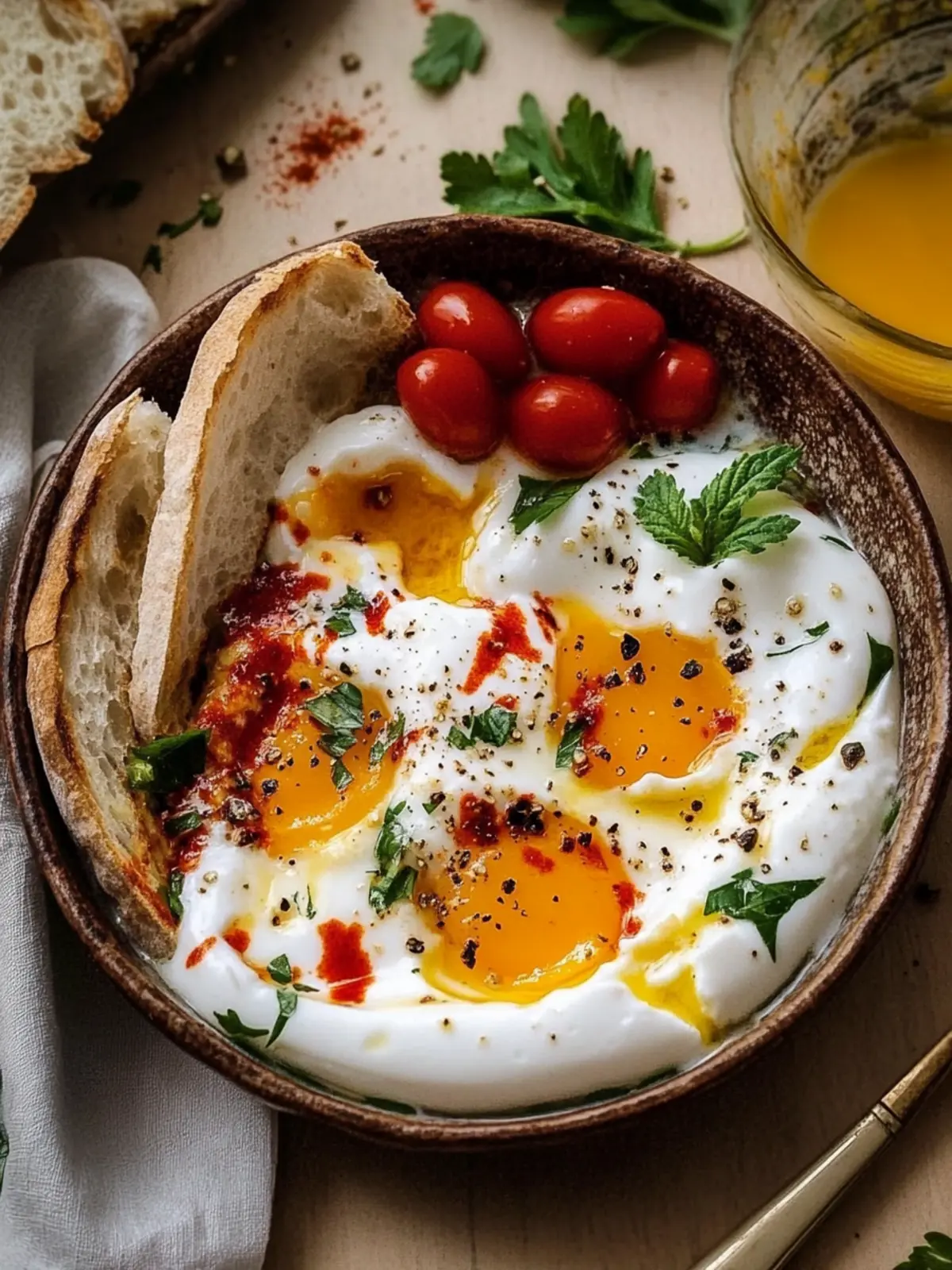 Çılbır: Turkish Eggs with Creamy Yogurt & Spiced Butter Bliss 5 Çılbır: Turkish Eggs with Creamy Yogurt & Butter Sauce