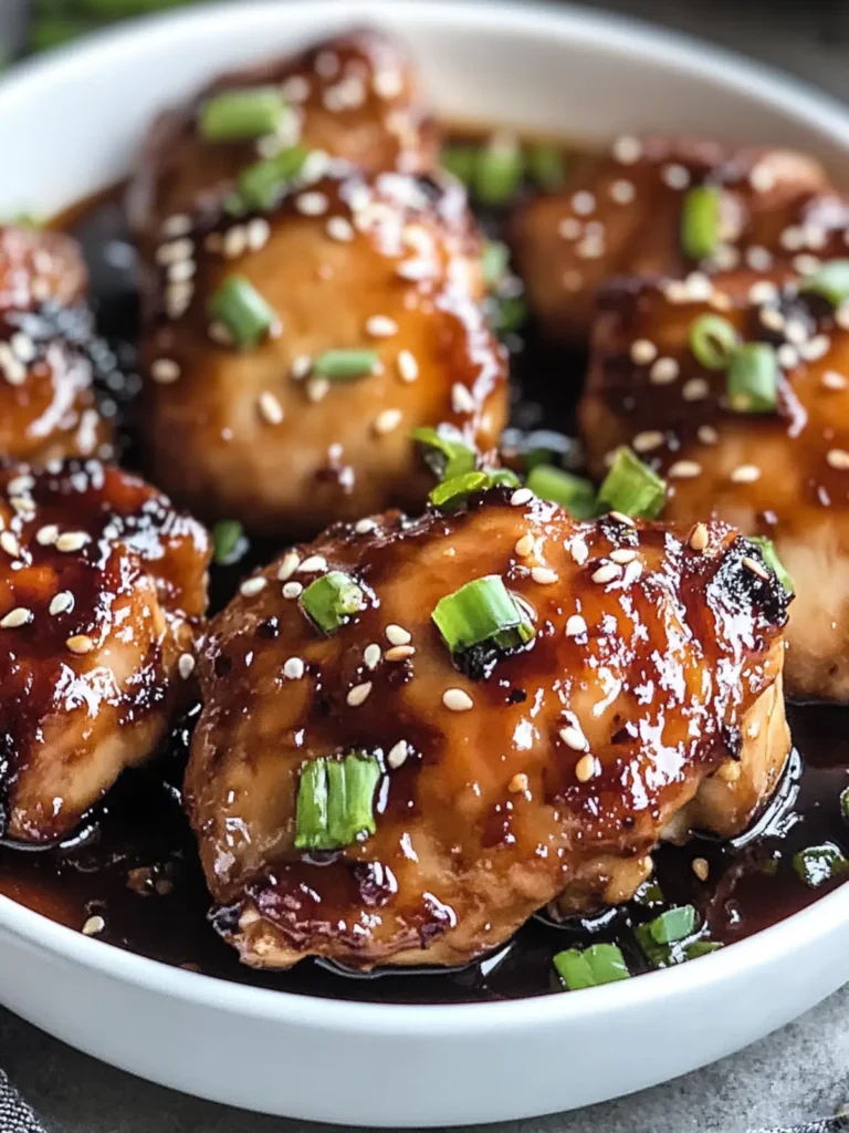 Irresistible Easy Soy Garlic Chicken Thighs in 30 Minutes