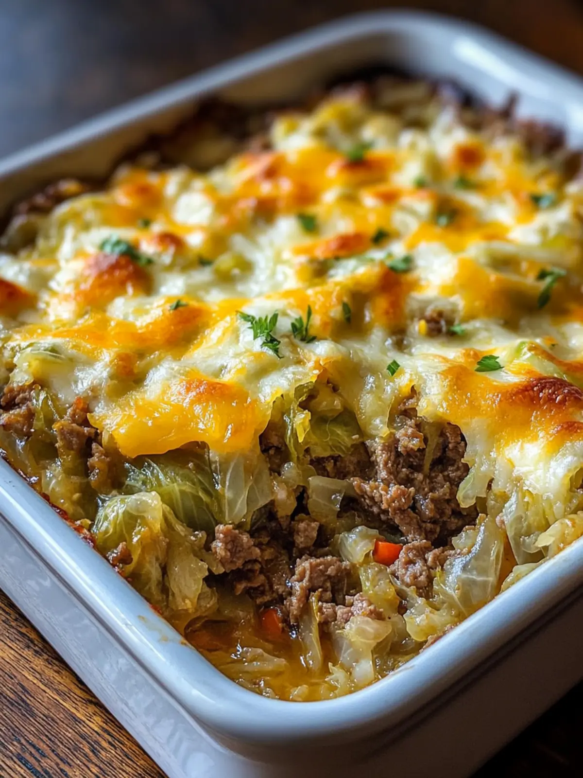 Southern Style Cabbage Beef Bake
