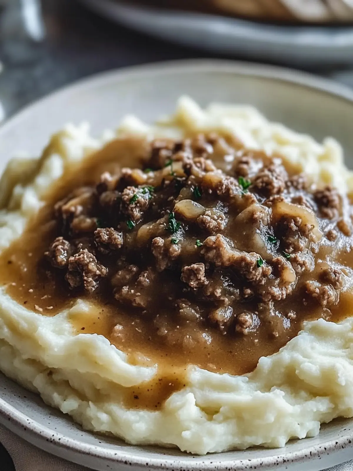 Ground Beef and Gravy Over Mashed Potatoes: Comfort Made Easy 5 Ground Beef and Gravy Over Mashed Potatoes