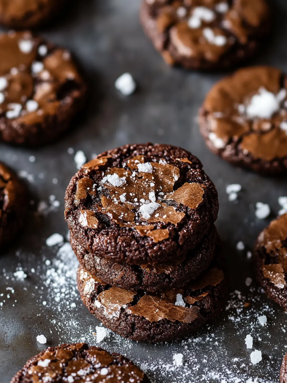 Irresistible Salted Brownie Cookies for Chocolate Lovers 2 Salted Brownie Cookies