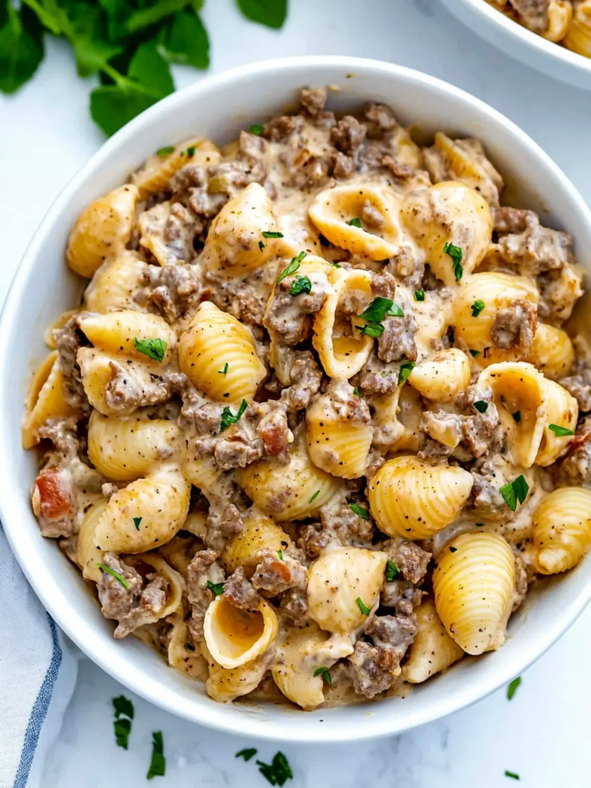 Creamy Beef and Shells: Comfort Food in 30 Minutes Flat 4 Creamy Beef and Shells