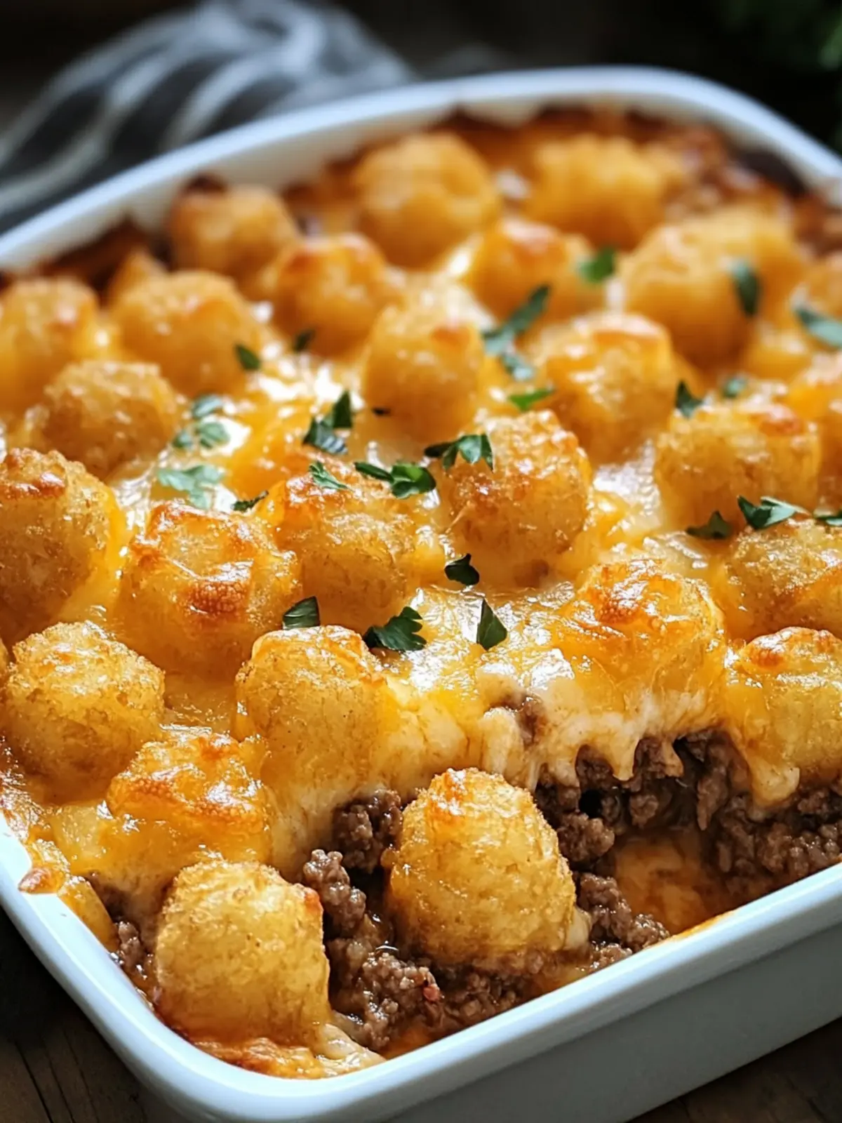 Tater Tot Casserole with Ground Beef: Family Dinner Made Easy 2 Tater Tot Casserole with Ground Beef