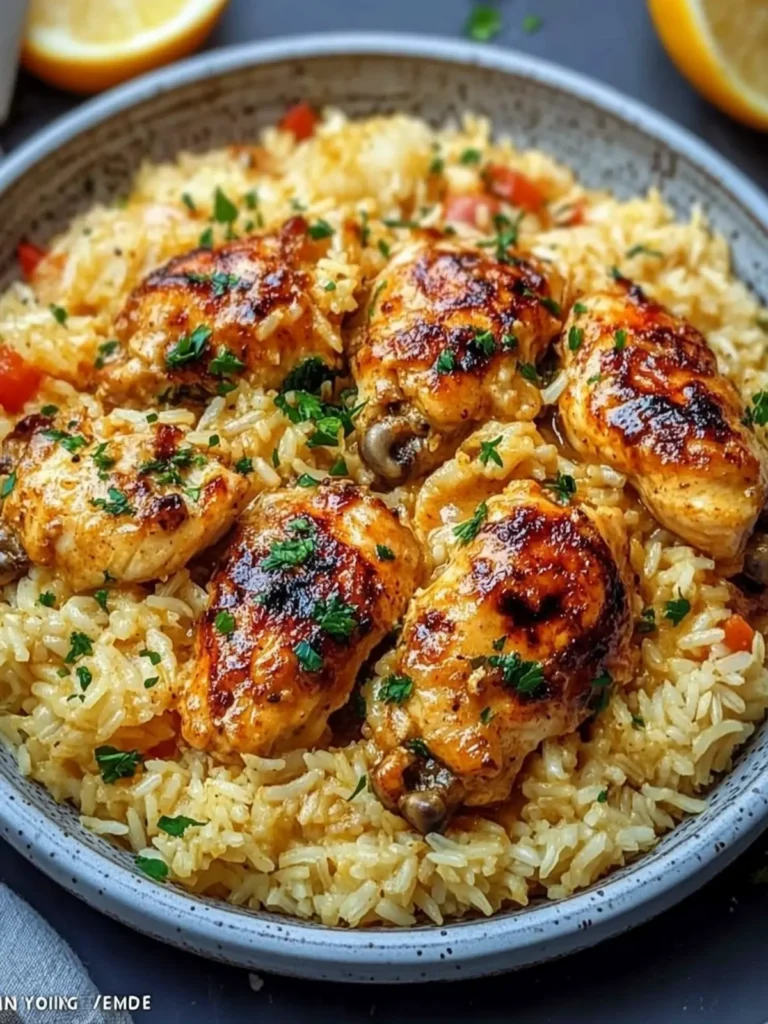 Smothered Chicken and Rice 🍗🍚