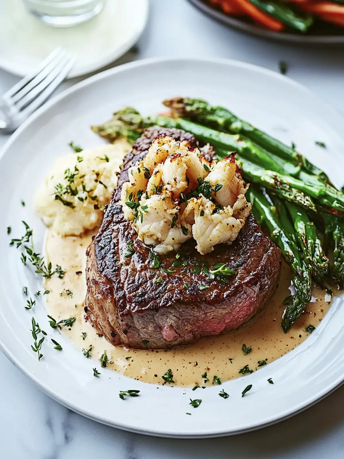 Oscar Style Steak: Elevate Your Dinner with Crab Delight! 2 Oscar Style Steak: Elevate Dinner with Crab and Flavor!