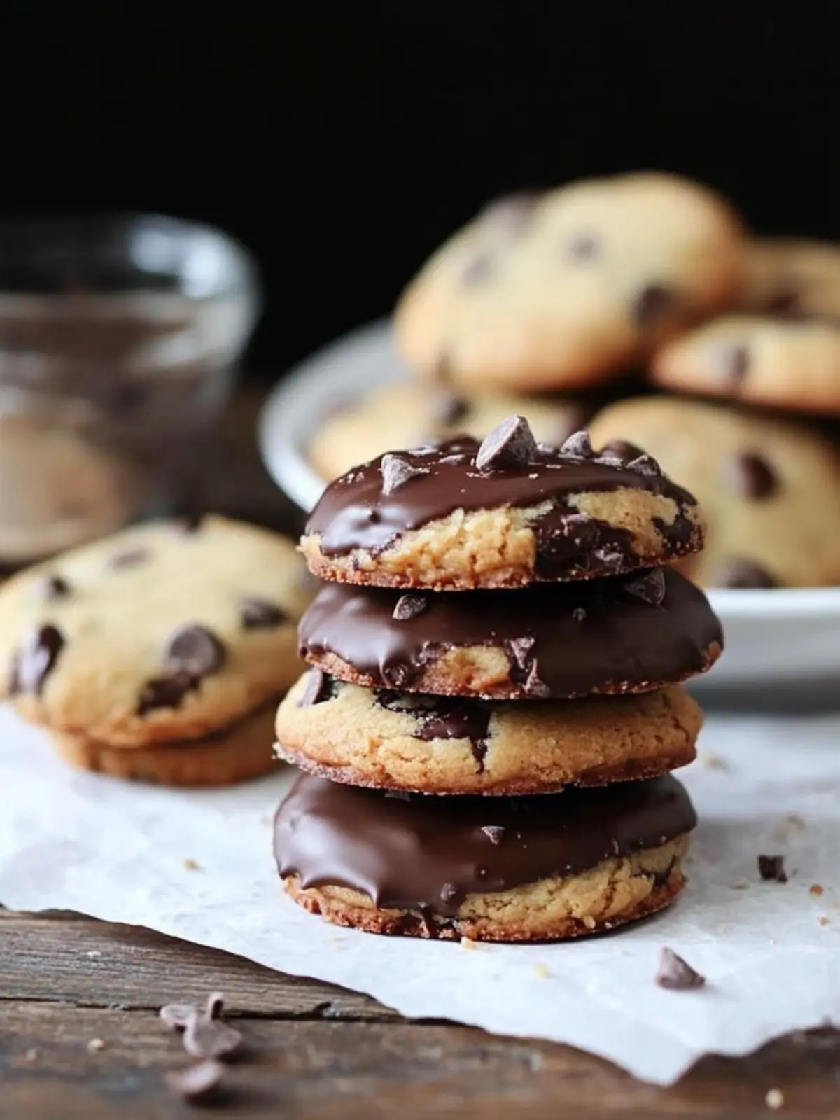 Decadent Jacques Torres Chocolate Chip Cookies Dipped in Chocolate 2 Jacques Torres Chocolate Chip Cookies Dipped in Chocolate