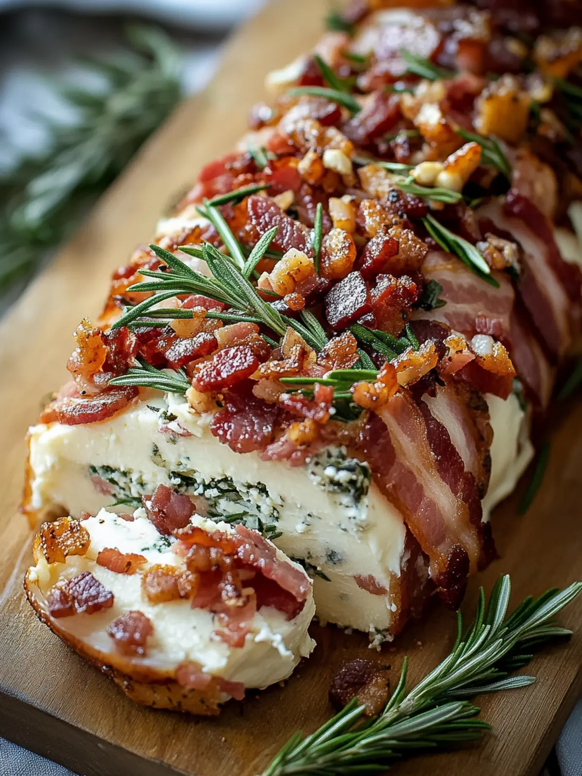 Million Dollar Bacon Goat Cheese Appetizer Log