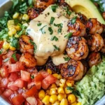 Grilled Shrimp Bowl with Avocado, Corn Salsa & Creamy Garlic Joy 7 Grilled Shrimp Bowl with Avocado, Corn Salsa & Creamy Garlic Sauce: An Incredible 7-Ingredient Recipe