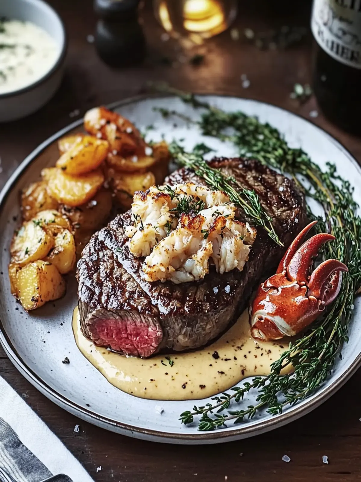 Oscar Style Steak: Elevate Your Dinner with Crab Delight! 4 Oscar Style Steak: Elevate Dinner with Crab and Flavor!