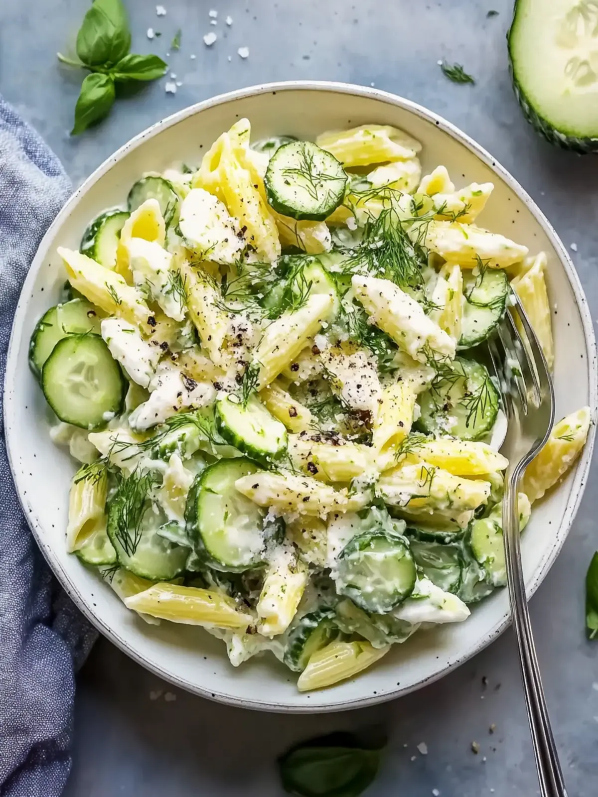 Healthy Cucumber Pasta Salad for Refreshing Summer Bliss 2 Healthy Cucumber Pasta Salad