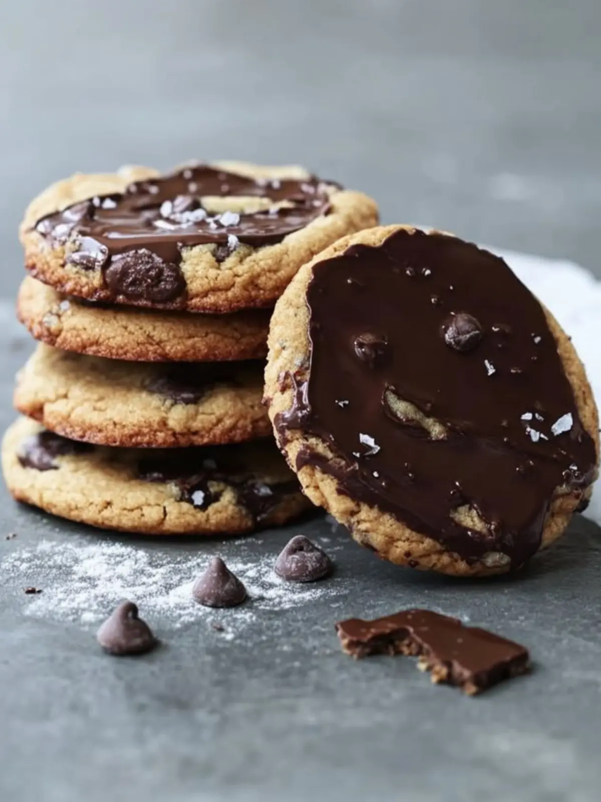 Decadent Jacques Torres Chocolate Chip Cookies Dipped in Chocolate 4 Jacques Torres Chocolate Chip Cookies Dipped in Chocolate