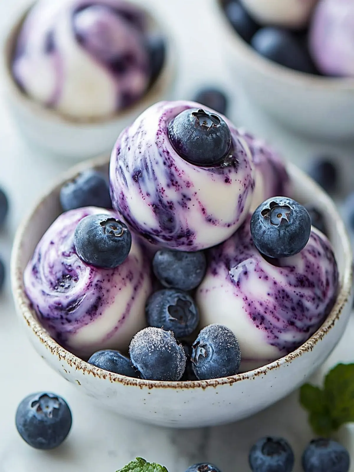 Delicious Blueberry Swirl Yogurt Bites: Easy & Healthy Recipe 4 Blueberry Swirl Yogurt Bites: Easy & Healthy Recipe