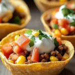 Taco Cups with Tostitos Scoops Recipe for Ultimate Game Day Fun 3 Taco Cups with Tostitos Scoops Recipe