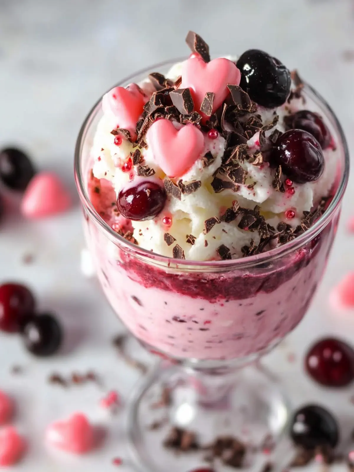 Valentine’s Day Parfait with Chocolate and Cherries Delight 2 Valentine’s Day Parfait with Chocolate and Cherries