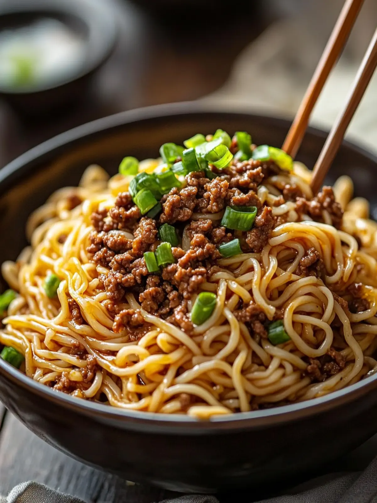 Irresistible Mongolian Ground Beef Noodles in 30 Minutes 3 Mongolian Ground Beef Noodles
