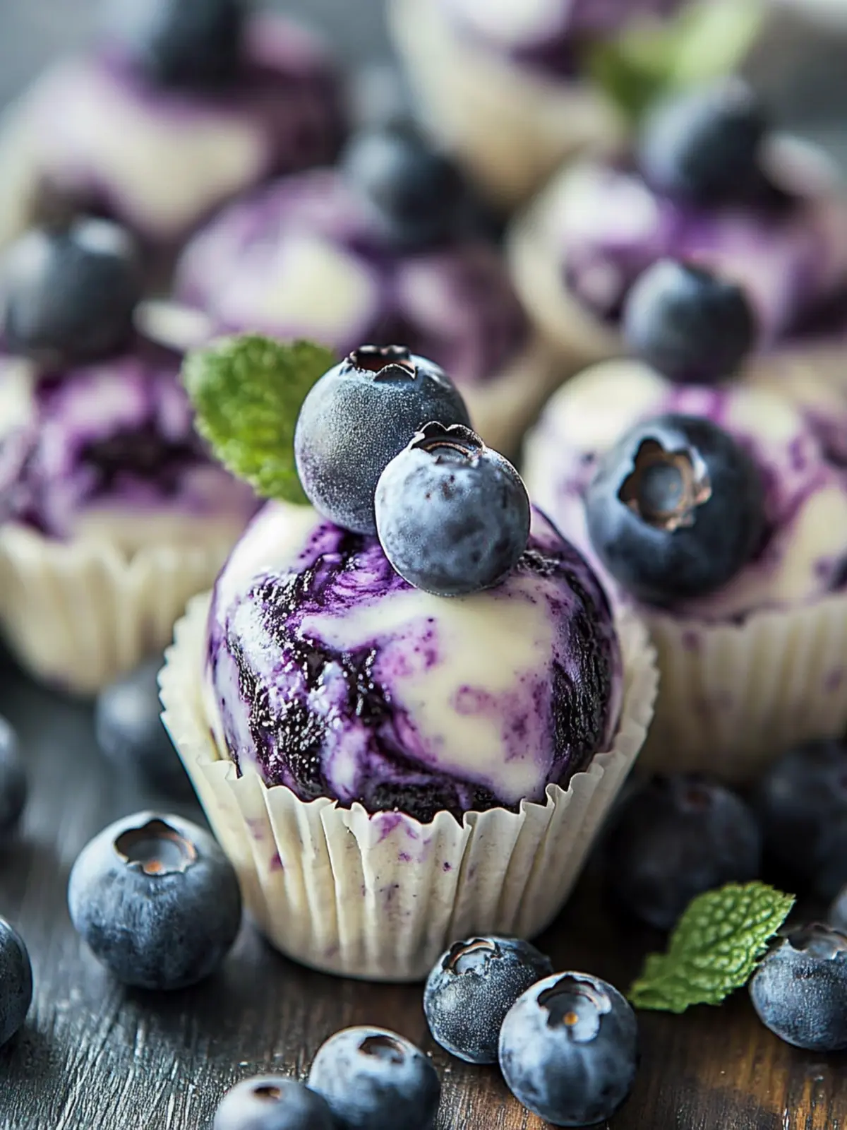 Delicious Blueberry Swirl Yogurt Bites: Easy & Healthy Recipe 2 Blueberry Swirl Yogurt Bites: Easy & Healthy Recipe