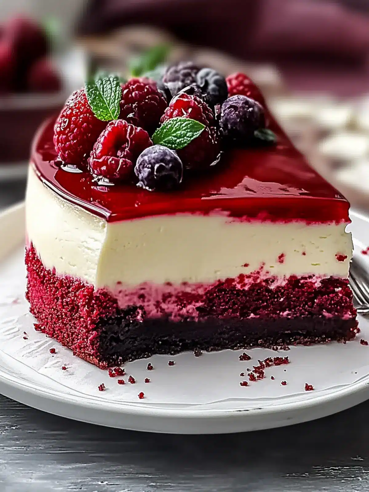 Red Velvet Cheesecake: The Ultimate Indulgent Delight 3 Red Velvet Cheesecake