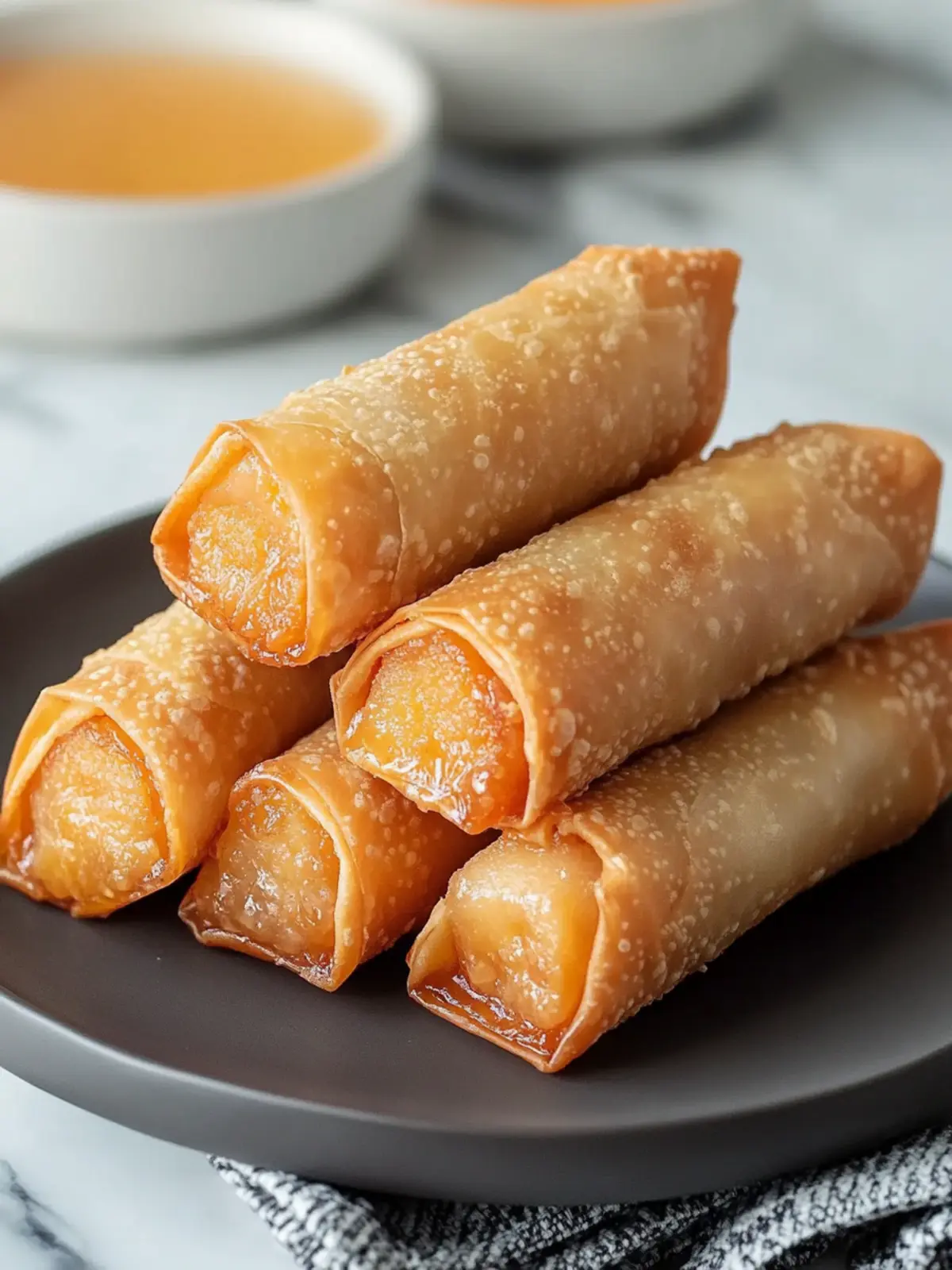 Peach Cobbler Egg Rolls – Quick 3-Step Dessert You'll Crave 4 Peach Cobbler Egg Rolls – Quick 3-Step Dessert You’ll Adore