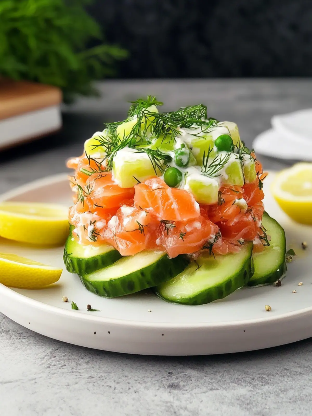 Creamy Lemon-Dill Salmon Tartare: Effortlessly Elegant Appetizer 4 Creamy Lemon-Dill Salmon Tartare