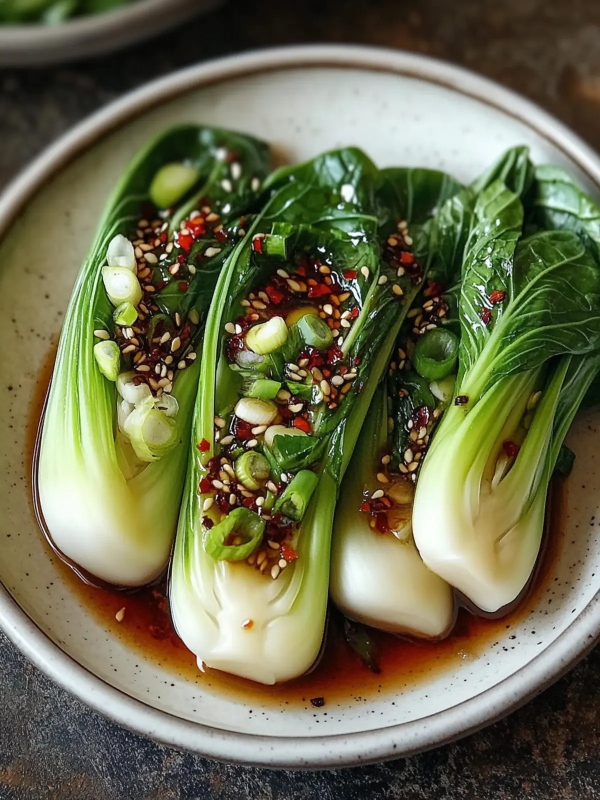 Quick Bok Choy with Ginger Chili Sauce: A Colorful Flavor Rush 4 Quick Bok Choy with Ginger Chili Sauce: A Tasty Delight!
