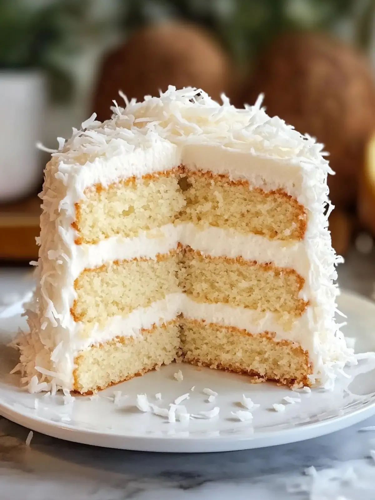 Best Fluffy and Moist Coconut Cake Recipe – Your Family’s Delight 2 Best Fluffy and Moist Coconut Cake Recipe – Family Favorite