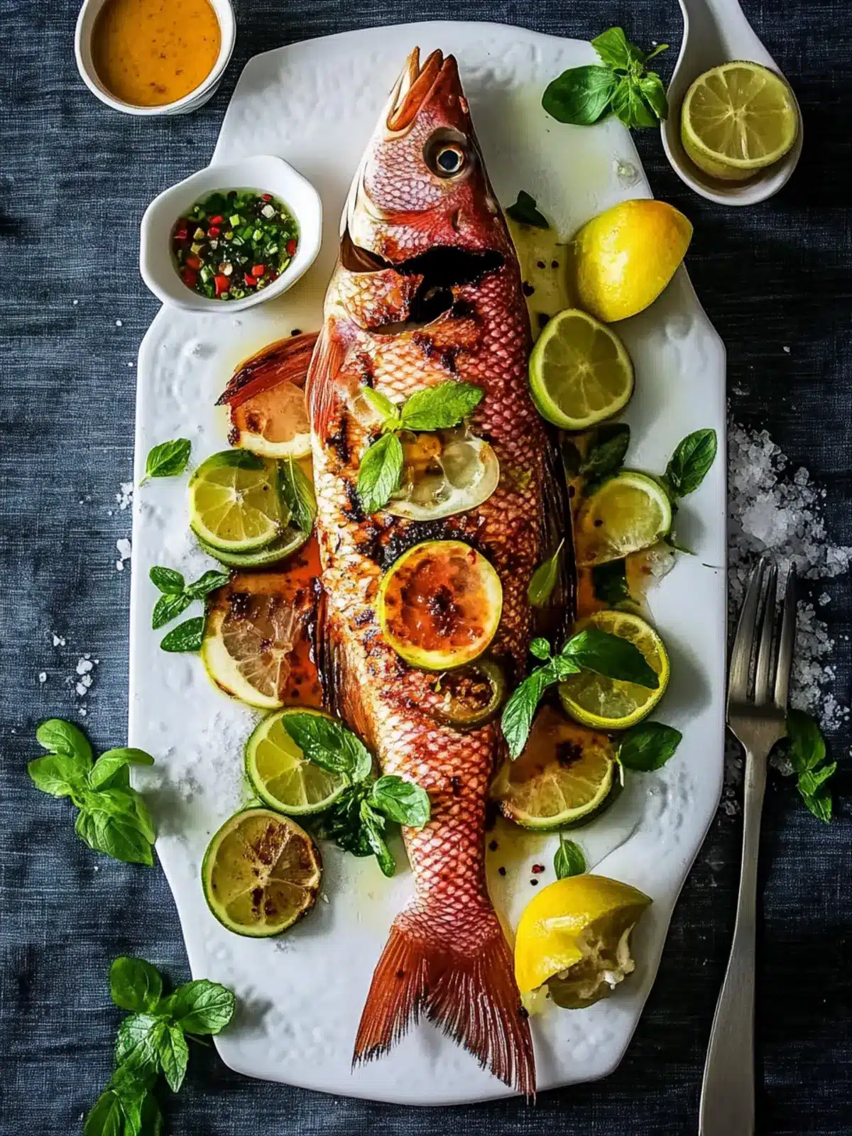 Grilled Red Snapper with Fresh Herbs: A Flavor Explosion 2 Grilled Red Snapper