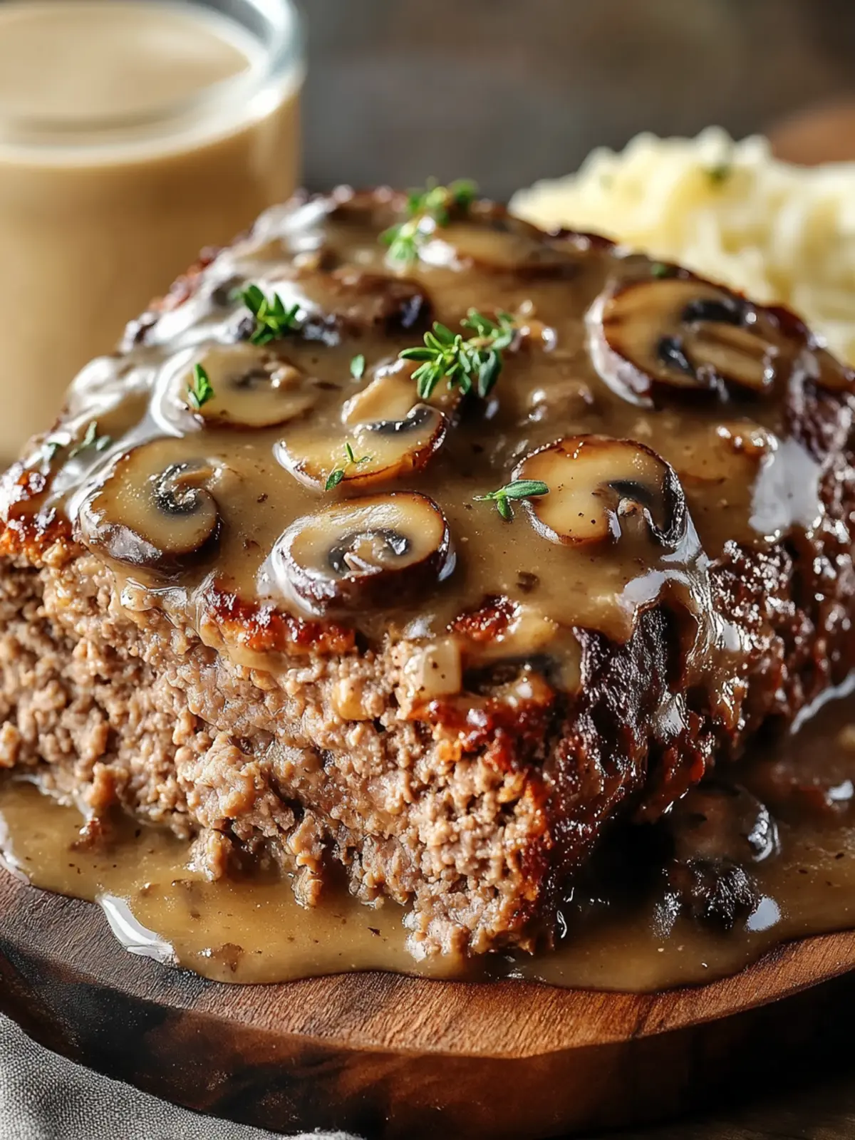 Classic Meatloaf with Mushroom Gravy That Warms the Soul 5 Classic Meatloaf with Mushroom Gravy