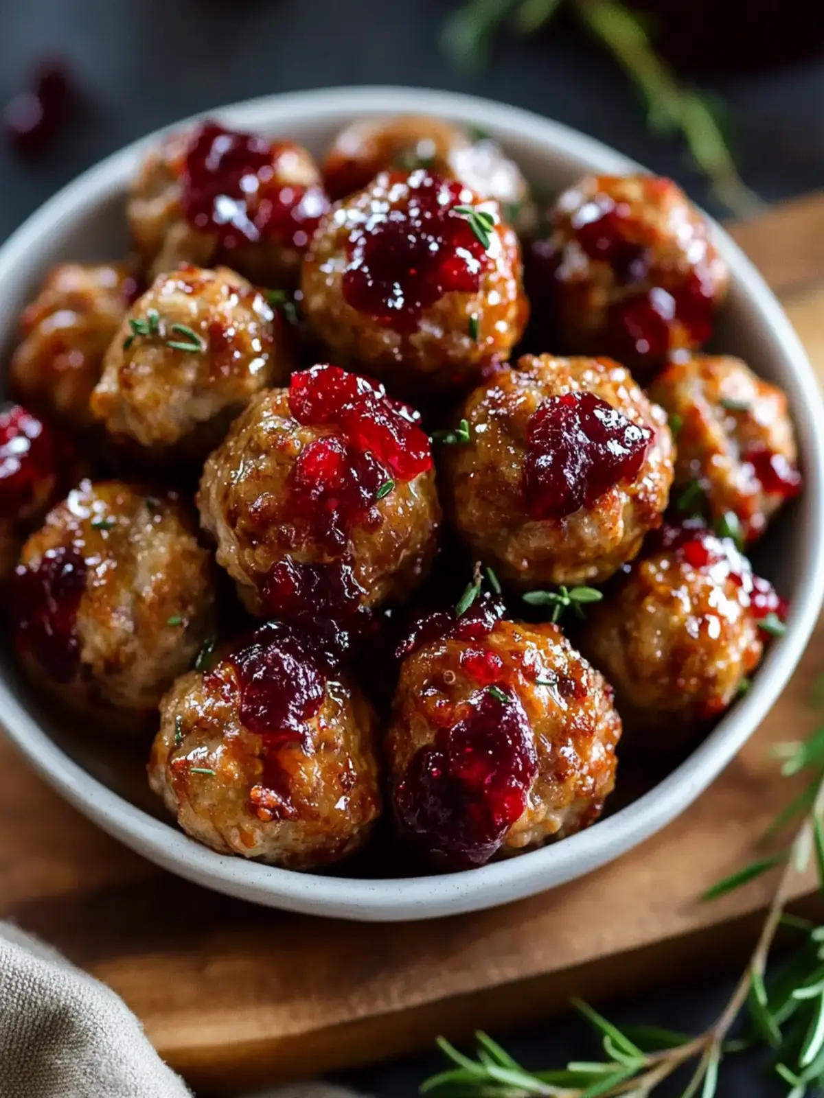 Mini Turkey Meatballs With Cranberry Glaze for Easy Comfort 2 Mini Turkey Meatballs With Cranberry Glaze