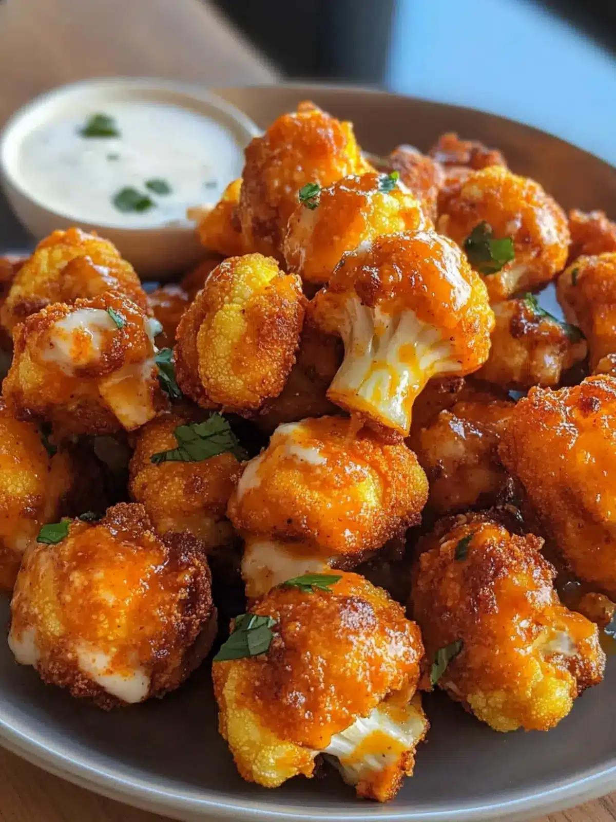 Irresistible Buffalo Cauliflower Bites in 30 Minutes Air Fryer 4 Irresistible Buffalo Cauliflower Bites in 30 Minutes (Air Fryer)