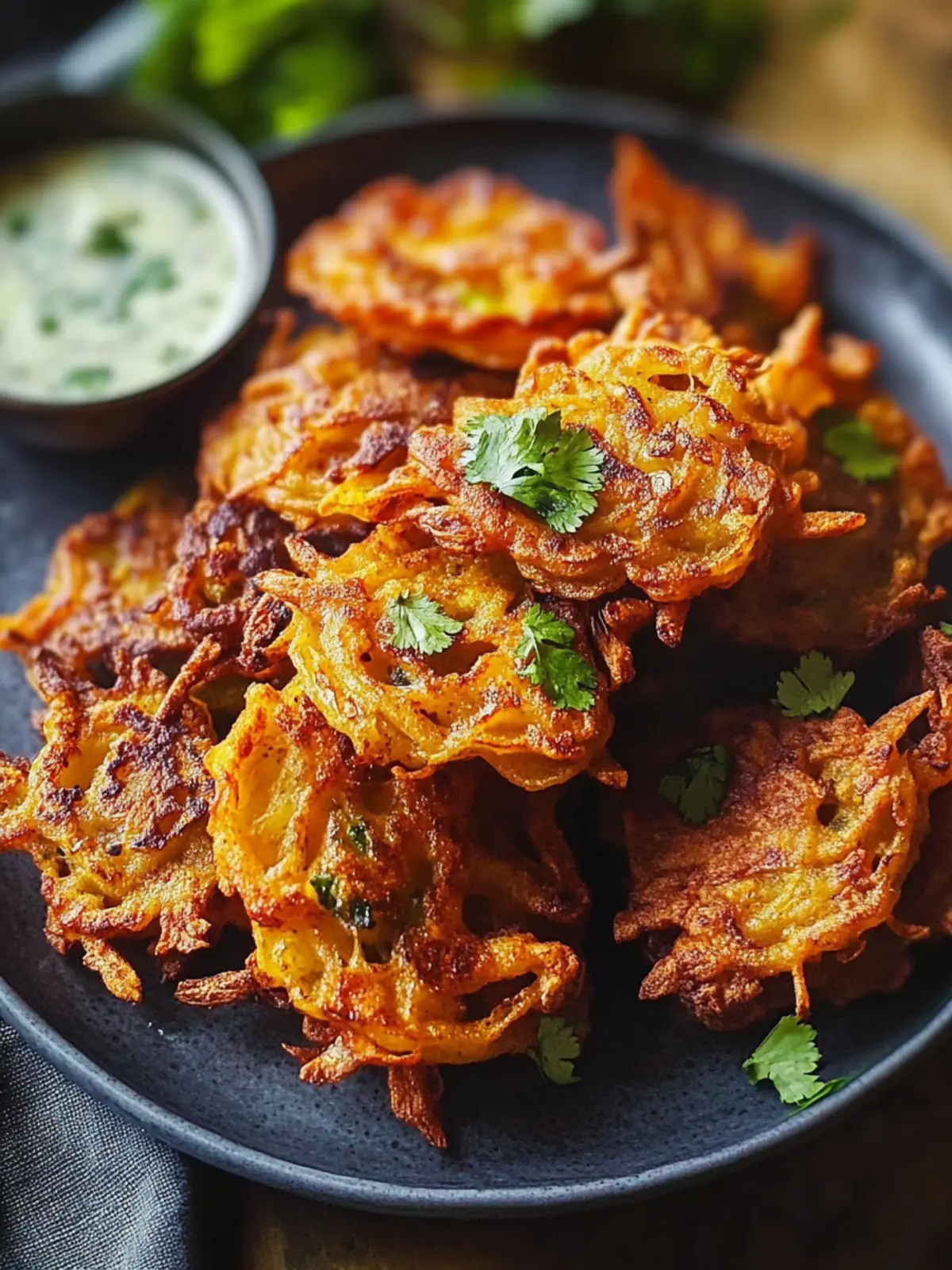 Crispy Indian Onion Bhaji: Quick, Vegan, and Guilt-Free! 2 Indian Onion Bhaji