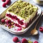 Decadent White Chocolate, Raspberry & Pistachio Tiramisu Delight 4 White Chocolate, Raspberry & Pistachio Tiramisu