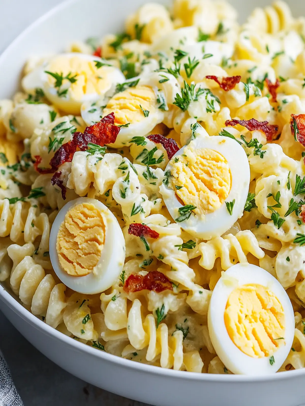 Creamy Deviled Egg Pasta Salad: Your New Potluck Star 3 Deviled Egg Pasta Salad
