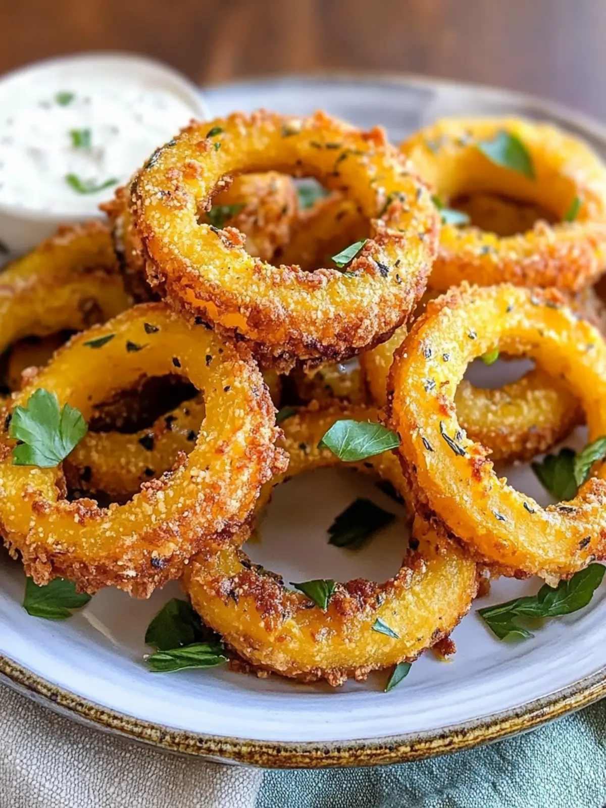 Crispy Delicata Squash Rings with Smoky Ranch Bliss 4 Crispy Delicata Squash Rings