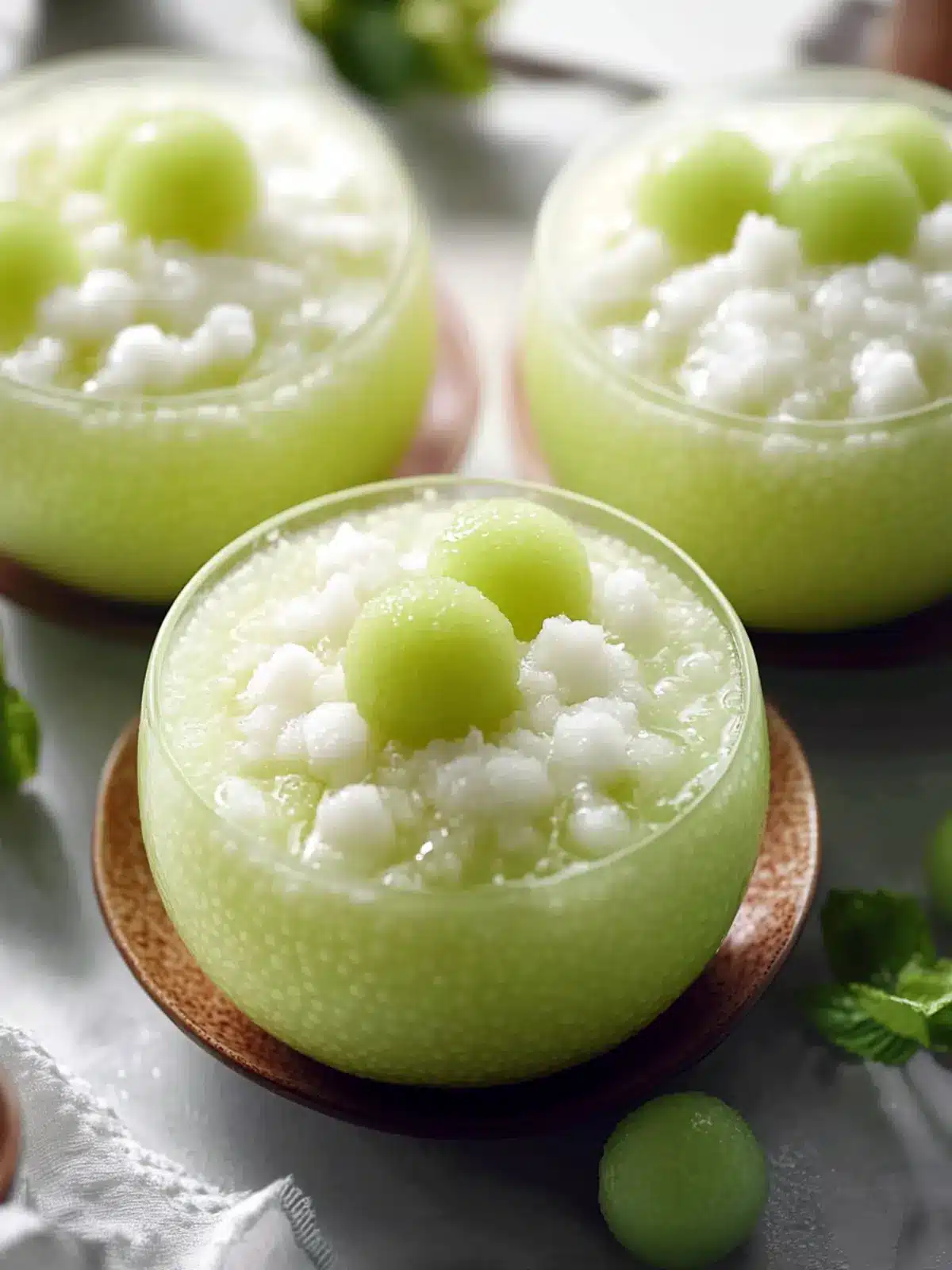 Refreshing Honeydew Sago Dessert with Coconut Milk Bliss 5 Refreshing Honeydew Sago Dessert with Coconut Milk (No Gelatin, No Pork)