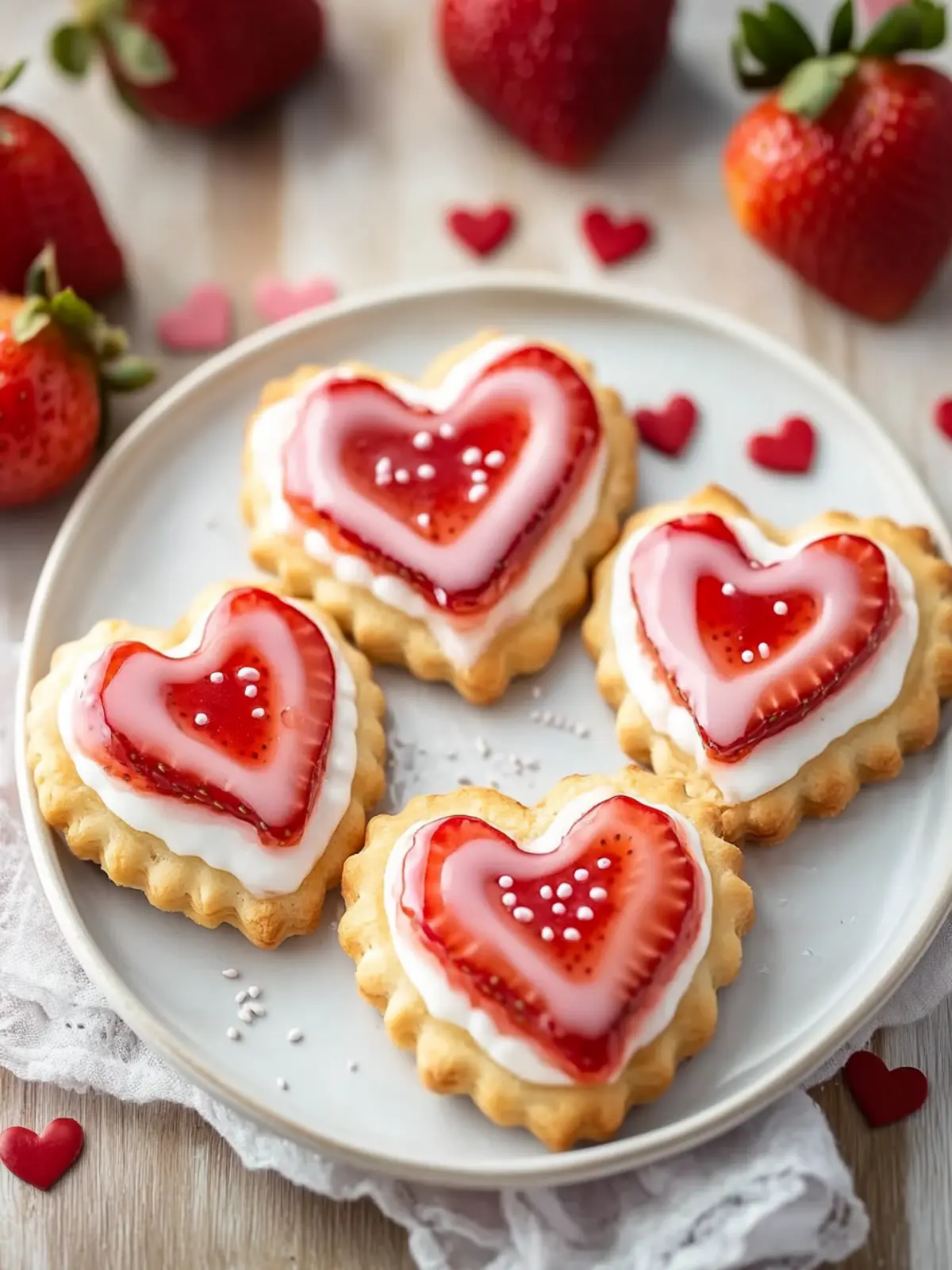 Heart-Shaped Strawberry Pop Tarts for a Sweet Valentine's Day 5 Heart-Shaped Strawberry Pop Tarts for Valentine’s Day