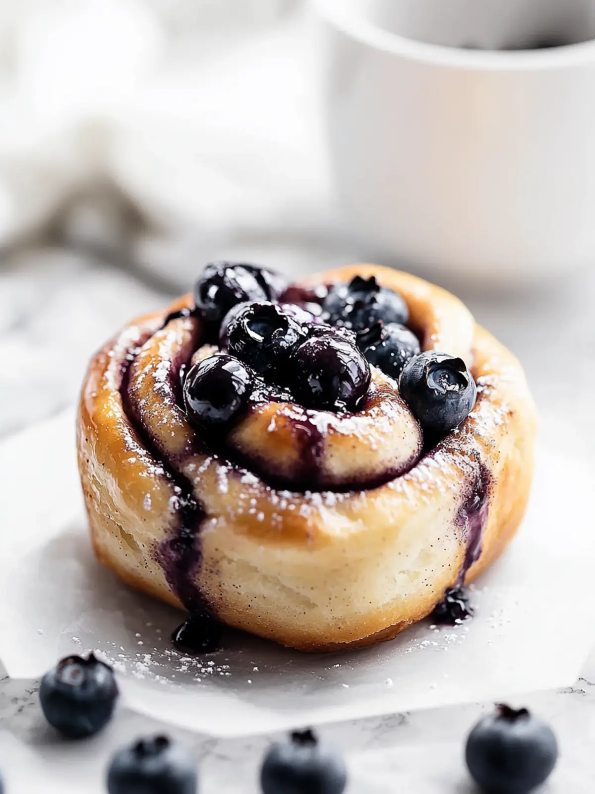 Blueberry Cinnamon Rolls [55 Minutes]