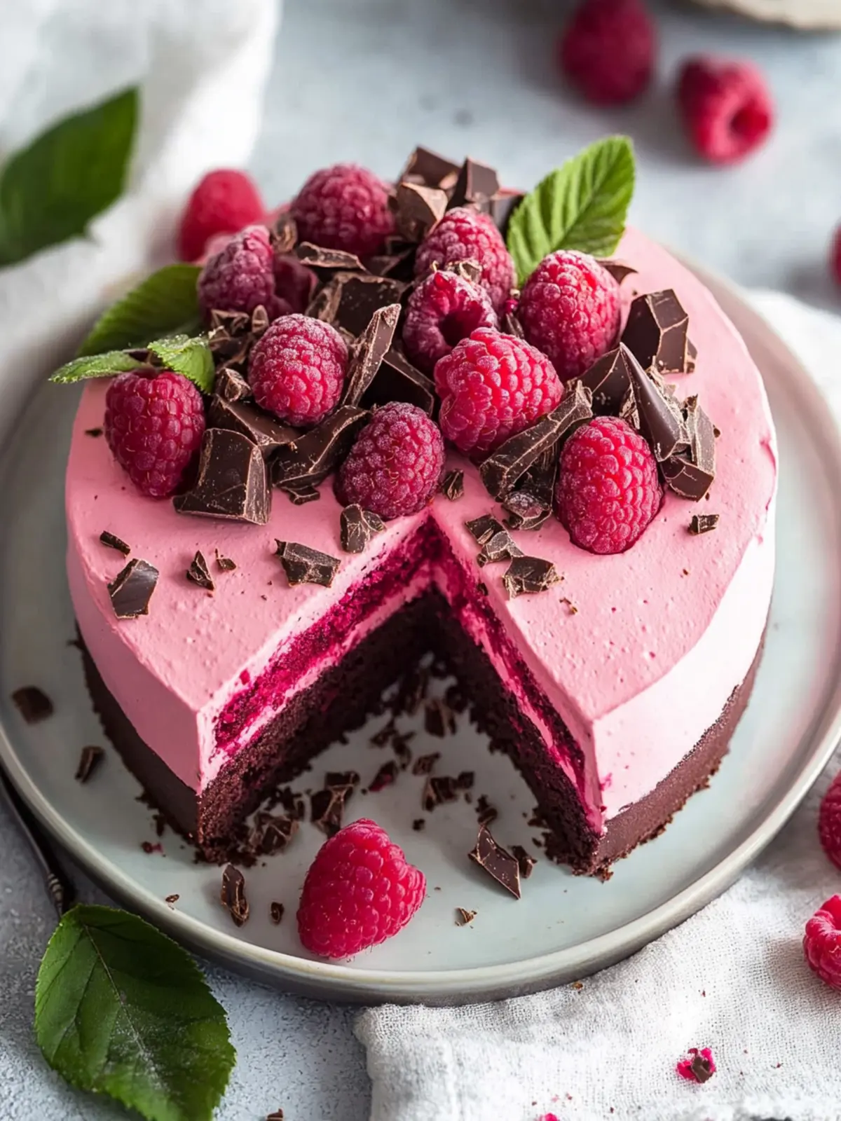 Indulge in Decadence with Chocolate Raspberry Mousse Cake 5 Chocolate Raspberry Mousse Cake